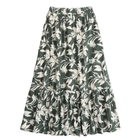 Abercrombie & Fitch Dresses & Skirts - Abercrombie & Fitch NWOT Linen Blend Tiered Maxi Skirt
